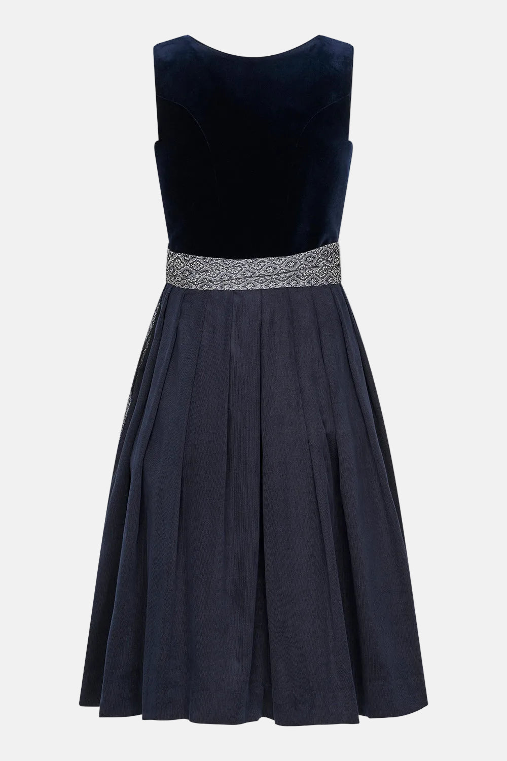 felicitas-damen-dirndl-deleila-70-cm-aus-samt-und-feincord-mit-sch-rze image 3