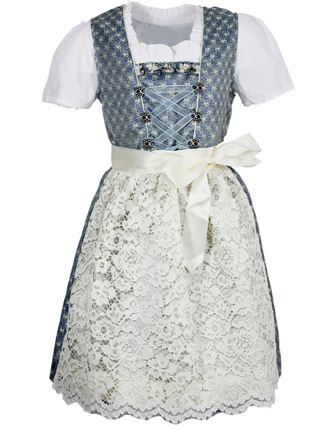 isar-trachten-kinder-dirndl-sarah-3-tlg-mit-bluse-und-spitzensch-rze-63202-blau- image 1