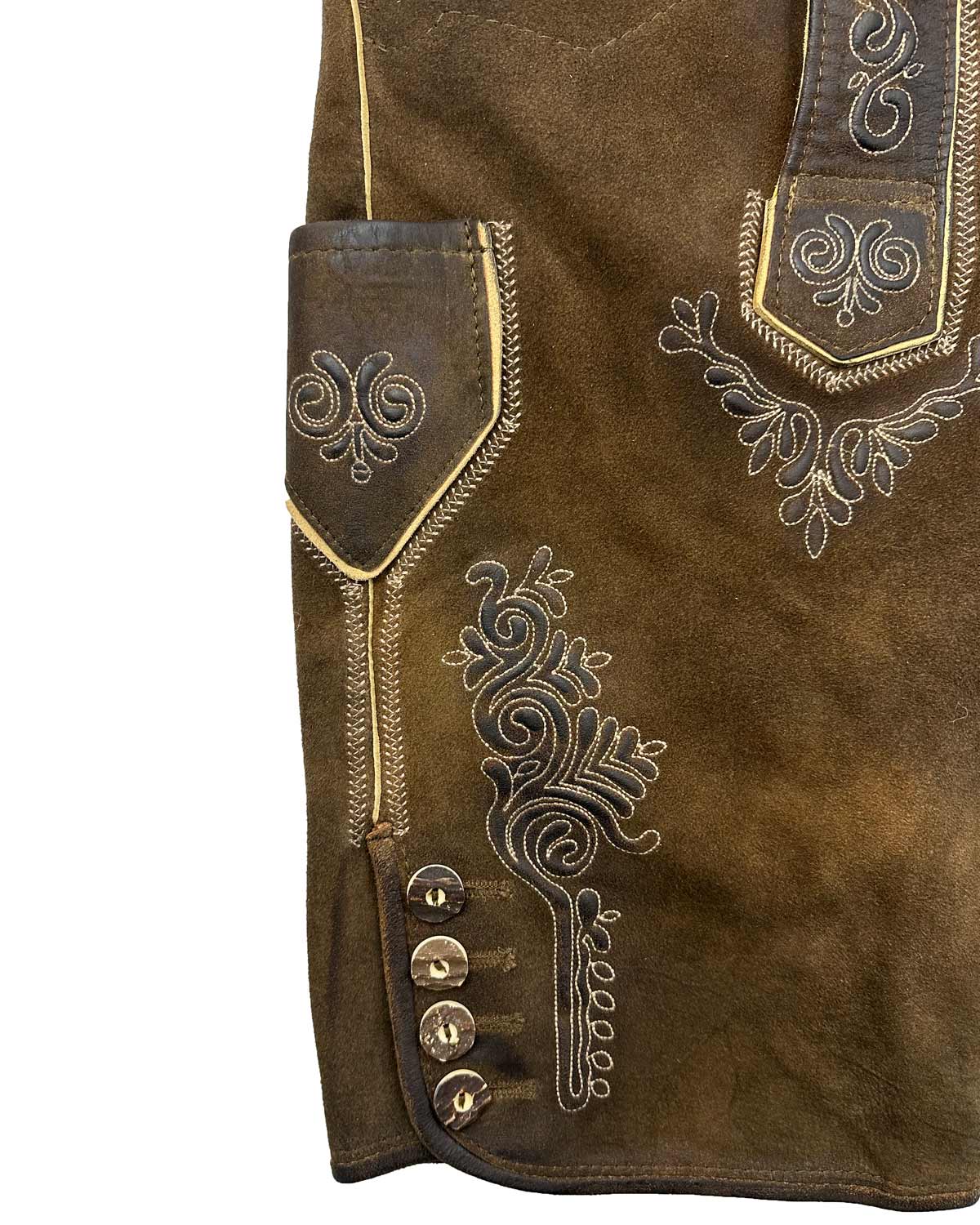 maddox-kurze-lederhose-rolli-mit-g-rtel-antik-nuss image 3