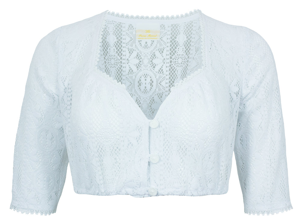 pierre-marcel-damen-dirndlbluse-josy-halbarm-spitze-dirndlbluse-wei image 6