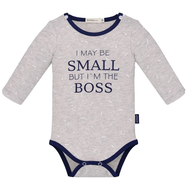bondi-baby-langarmbody-small-boss-93682-grau-navy image 1