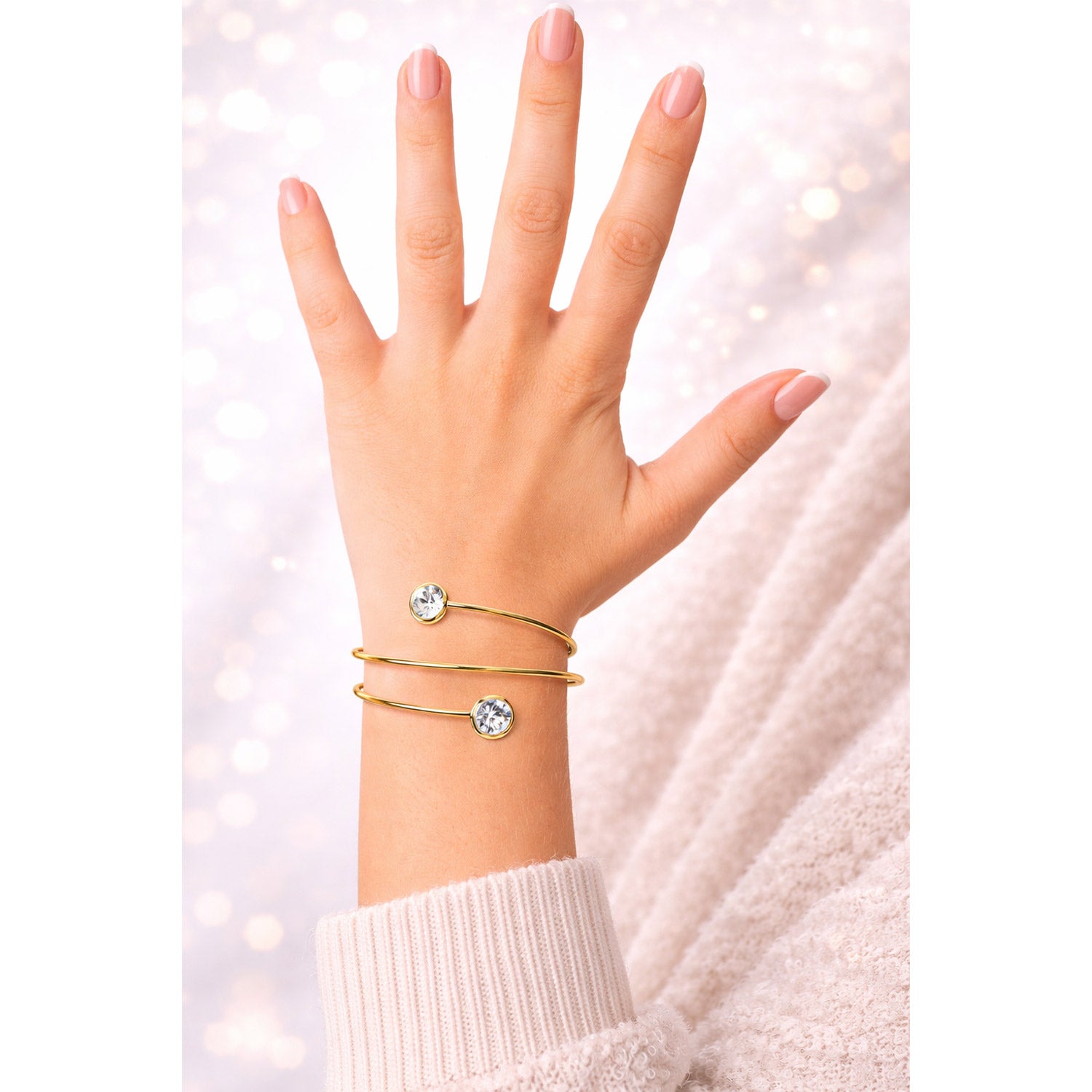 trachtenland-luisia-spiral-armreif-fjella-silber-royal-blue-delite image 3