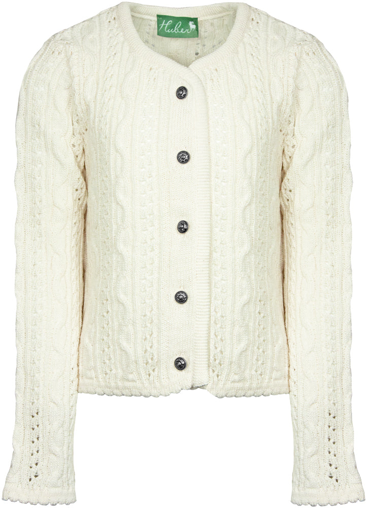 huber-trachten-strickjacke-alia-f-r-m-dchen-creme-wei-mit-zopfmuster image 1