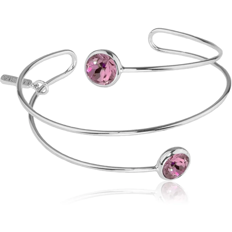 trachtenland-luisia-spiral-armreif-fjella-silber-light-rose image 1