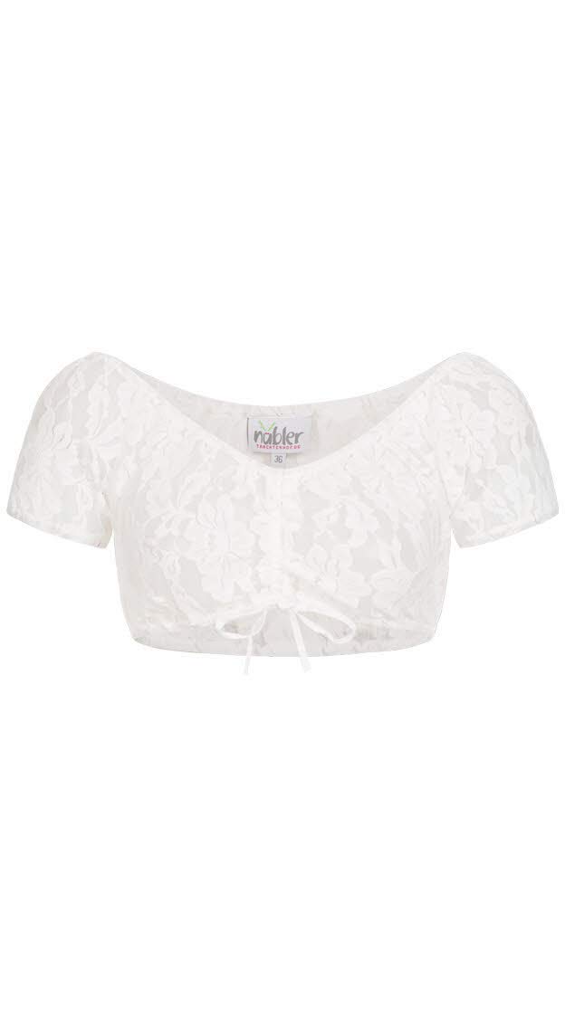 n-bler-dirndlbluse-maria-kurzarm-wei-carmen-blumen-spitze image 1
