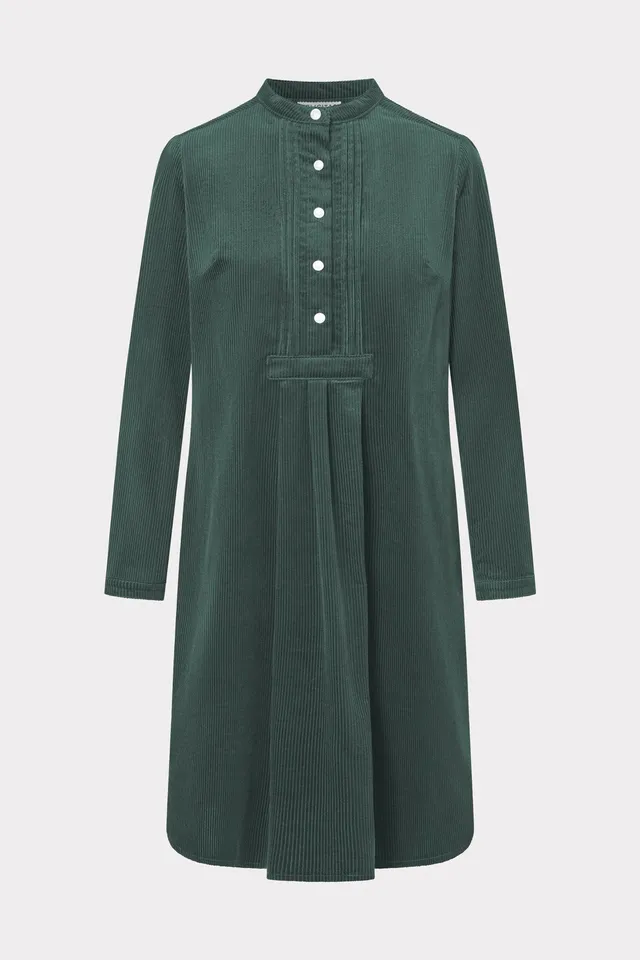 felicitas-damen-kleid-kleo-baumwollcord-kleid-mit-biesen-und-stehkragen image 1