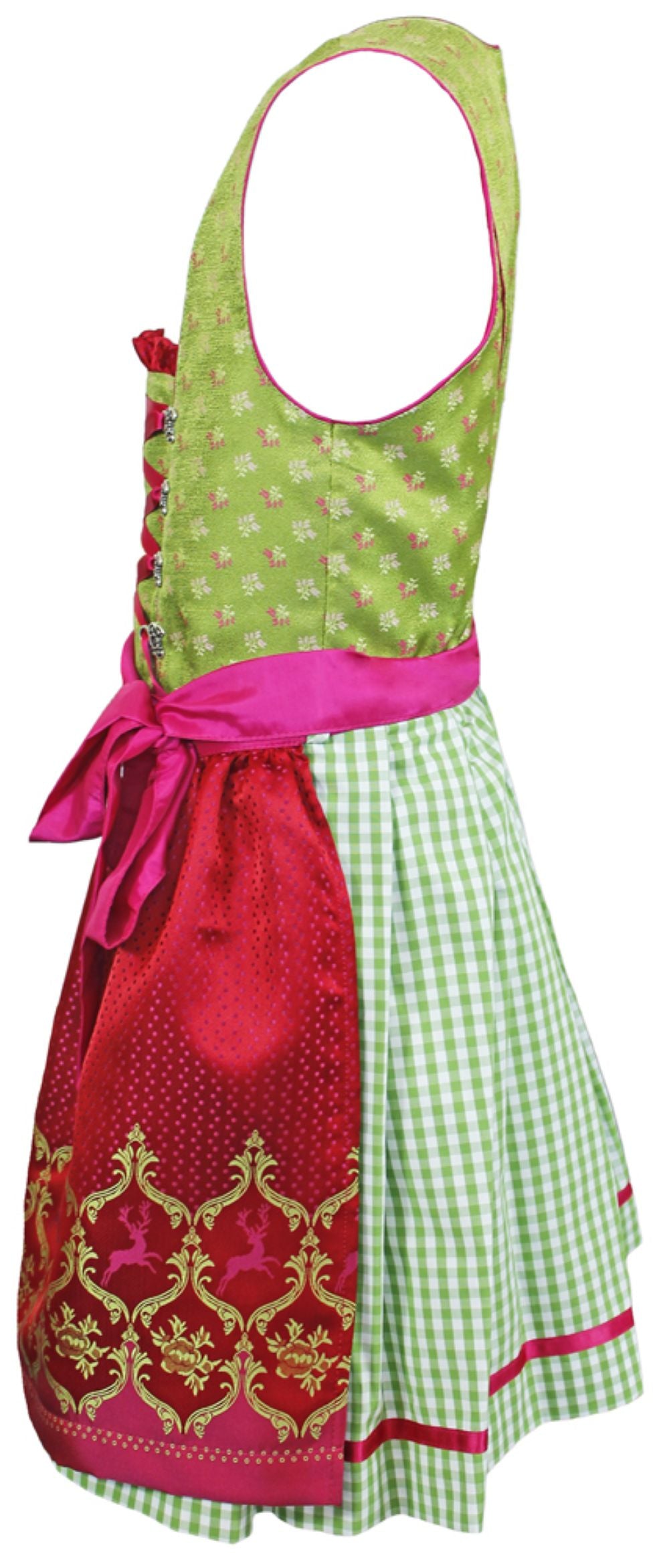 isar-trachten-jugend-dirndl-clarissa-gr-n-pink image 3