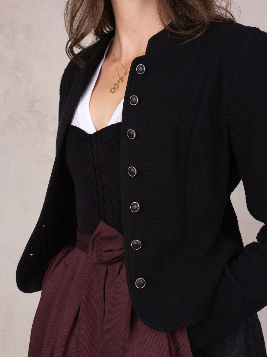heimatgl-ck-blazer-isolde-schwarz-trachtenblazer-stretch-tailliert image 4