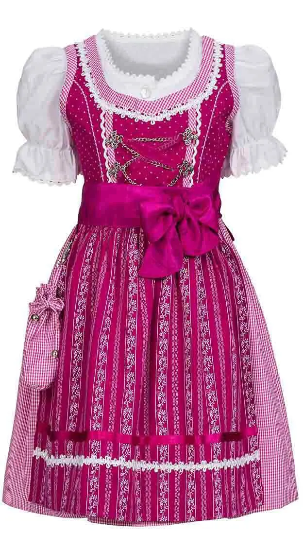 n-bler-anja-m-dchen-dirndl-3-teiliges-set-beere-inkl-bluse-und-sch-rze image 1