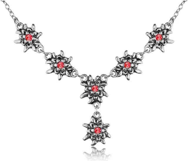 trachtenland-luisia-edelwei-collier-emilia-light-siam-rot-premium-kristalle image 1