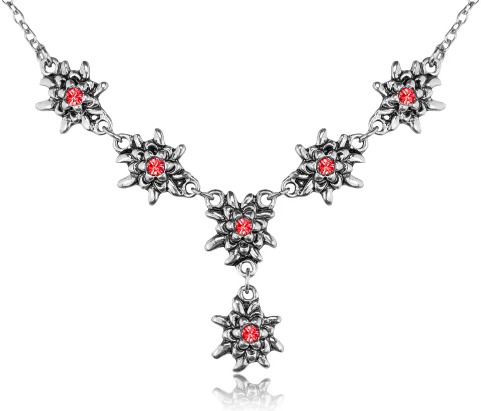 trachtenland-luisia-edelwei-collier-emilia-light-siam-rot-premium-kristalle image 1