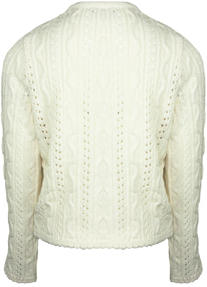huber-trachten-strickjacke-alia-f-r-m-dchen-creme-wei-mit-zopfmuster image 2