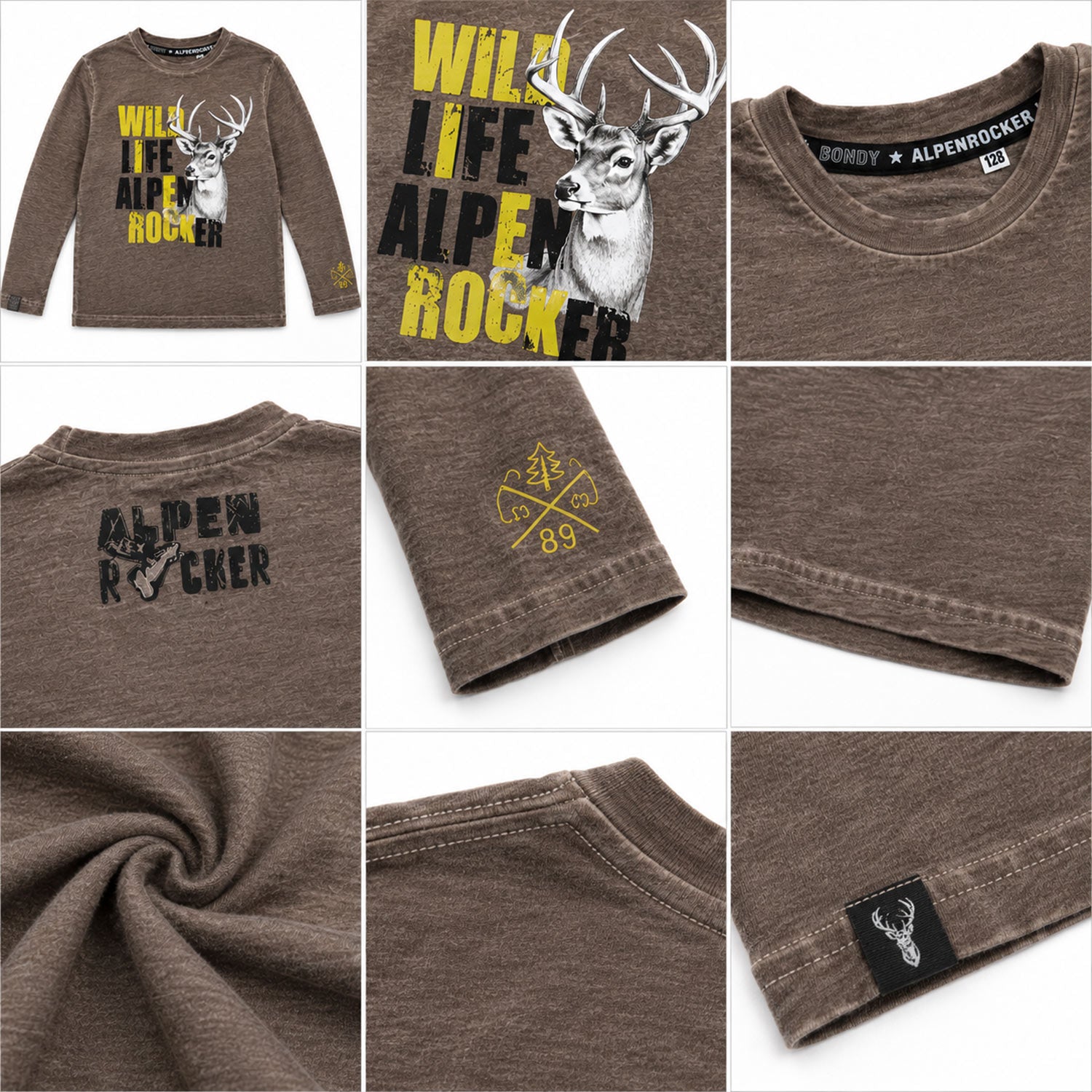 bondi-jungen-langarmshirt-wild-life-29905-braun image 5