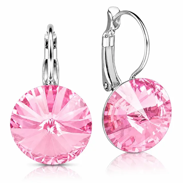 luisia-ohrringe-rivoli-14-mm-mit-kristallen-von-swarovski-light-ros image 1