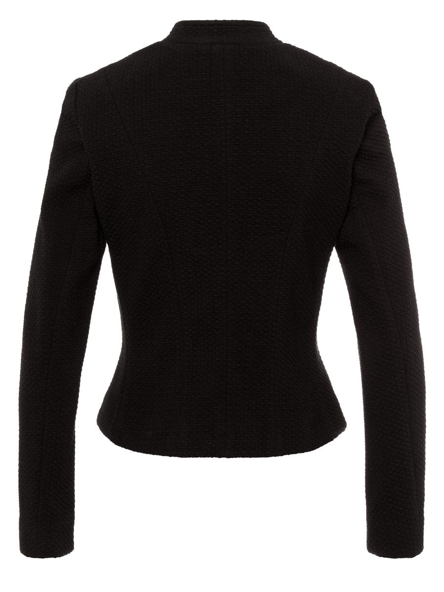 heimatgl-ck-blazer-isolde-schwarz-trachtenblazer-stretch-tailliert image 2