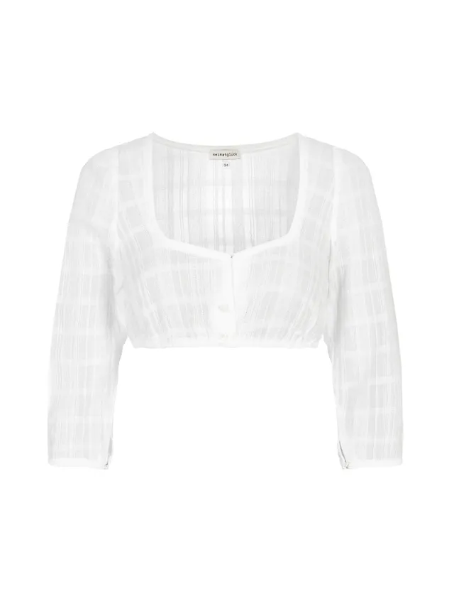 heimatgl-ck-bluse-amelie-dirndlbluse-damen-dreiviertelarm-herzausschnitt image 1