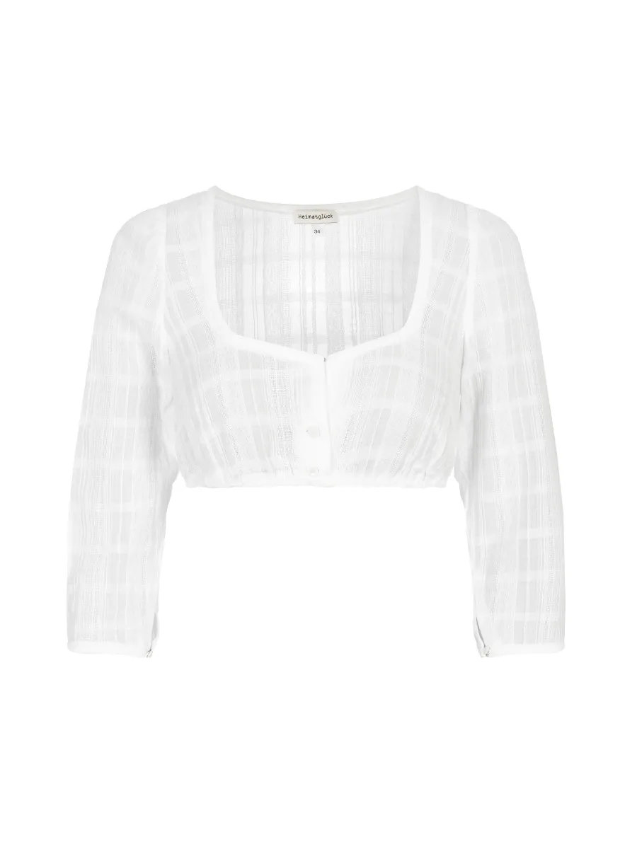 heimatgl-ck-bluse-amelie-dirndlbluse-damen-dreiviertelarm-herzausschnitt image 1