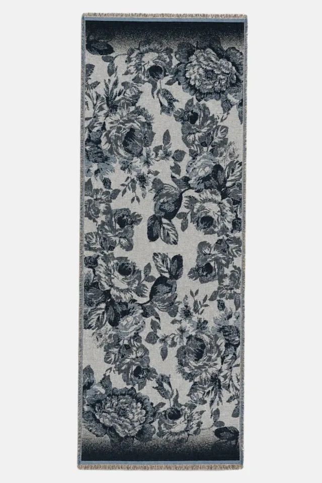 felicitas-damen-schal-annerose-70x180-cm-aus-baumwoll-wolle-mit-rosen-jacquard image 1