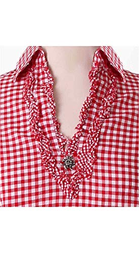 n-bler-trachtenbluse-mariandl-rot-wei-karo-arm-crushed-look-gro-e-gr-en image 7