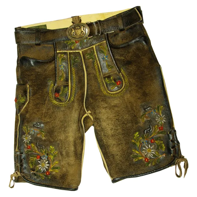 trachten-benkert-buam-lederhose-speckig-tabak image 1