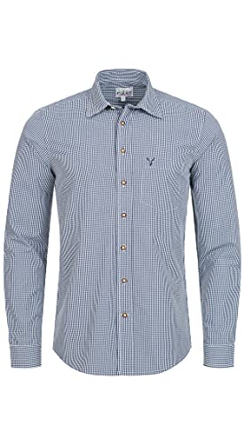 n-bler-trachtenhemd-herren-rudi-langarm-slim-fit-hellblau-kariert image 7