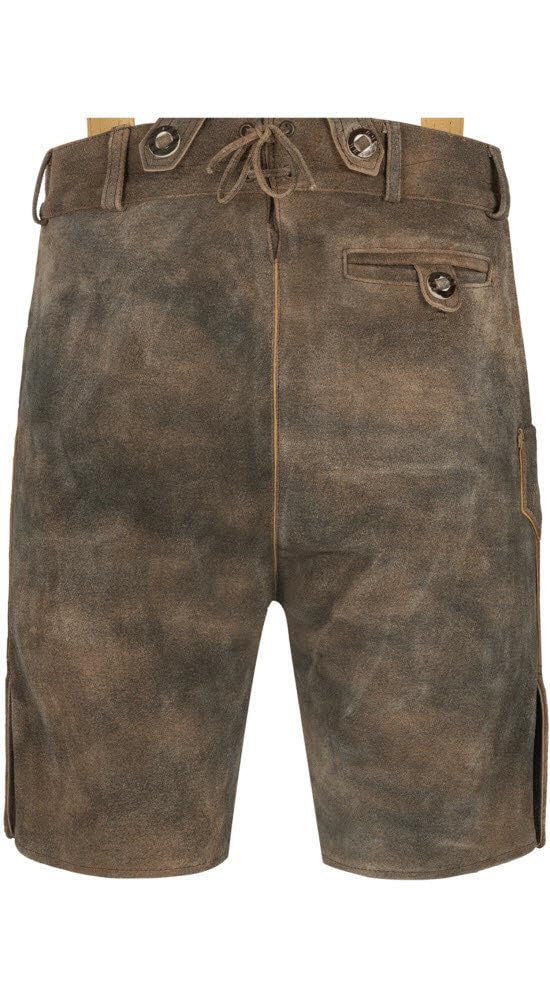 n-bler-bertl-herren-lederhose-kurz-kalbsleder-torf-braun image 8