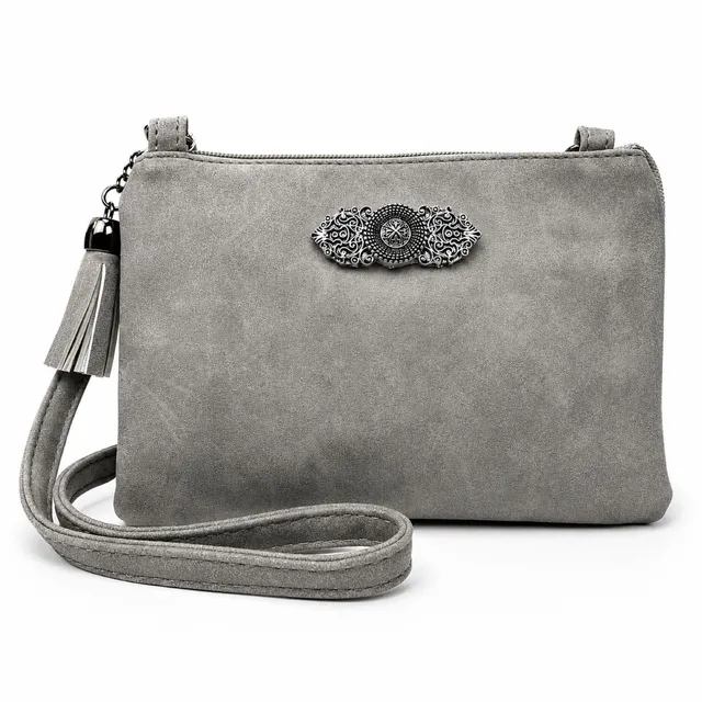 trachtenland-trachten-handtasche-sofia-hellgrau-umh-ngetasche image 1