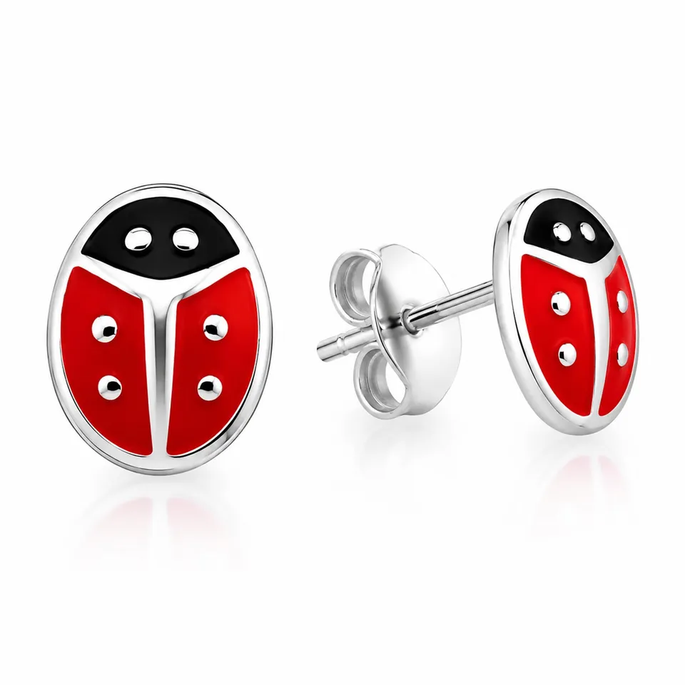 luisia-ohrstecker-kinder-ohrringe-marienk-fer-925-silber image 1