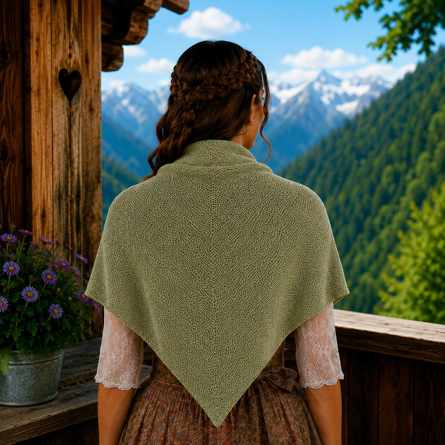 trachtenland-xl-strick-dreieckstuch-schal-200x80cm-salbeigr-n image 3
