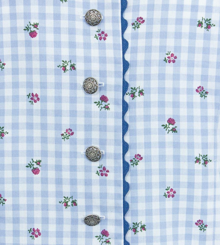 pierre-marcel-trachtenbluse-amelie-stehkragen-blau-mit-bl-mchen image 4