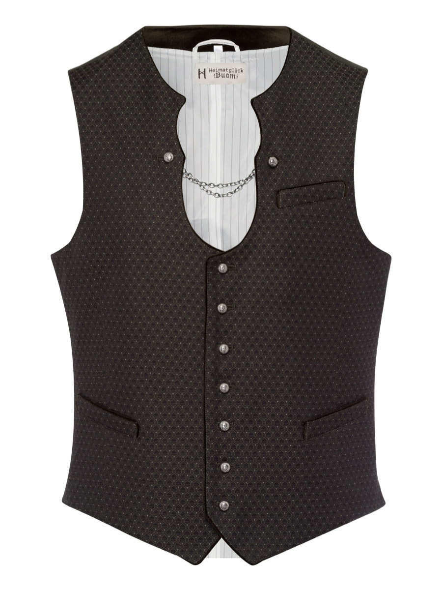heimatgl-ck-weste-ludwig-ketterlweste-herren-olive-schwarz image 1