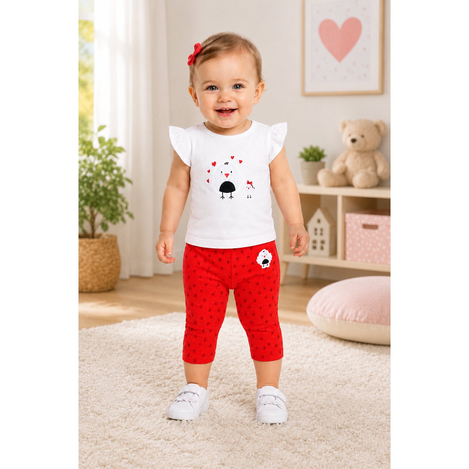 bondi-capri-leggings-86597-kinder-sommerhose-rot image 3