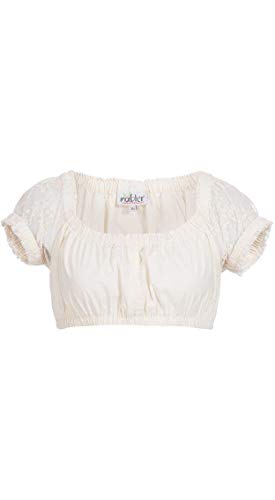 n-bler-dirndlbluse-sofia-damen-kurzarm-carmen-ausschnitt-blumenspitze-creme image 3