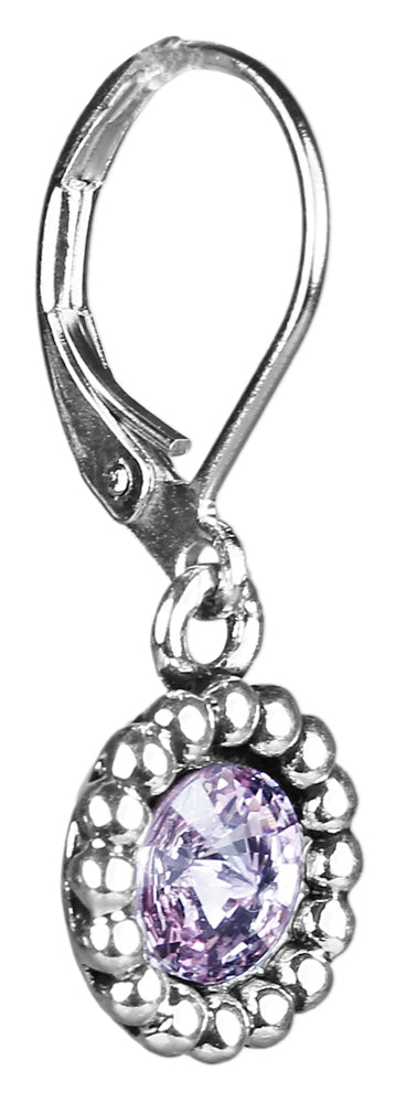 trachtenland-ohrringe-aurelia-mit-rundem-anh-nger-und-premium-kristall-flieder image 3
