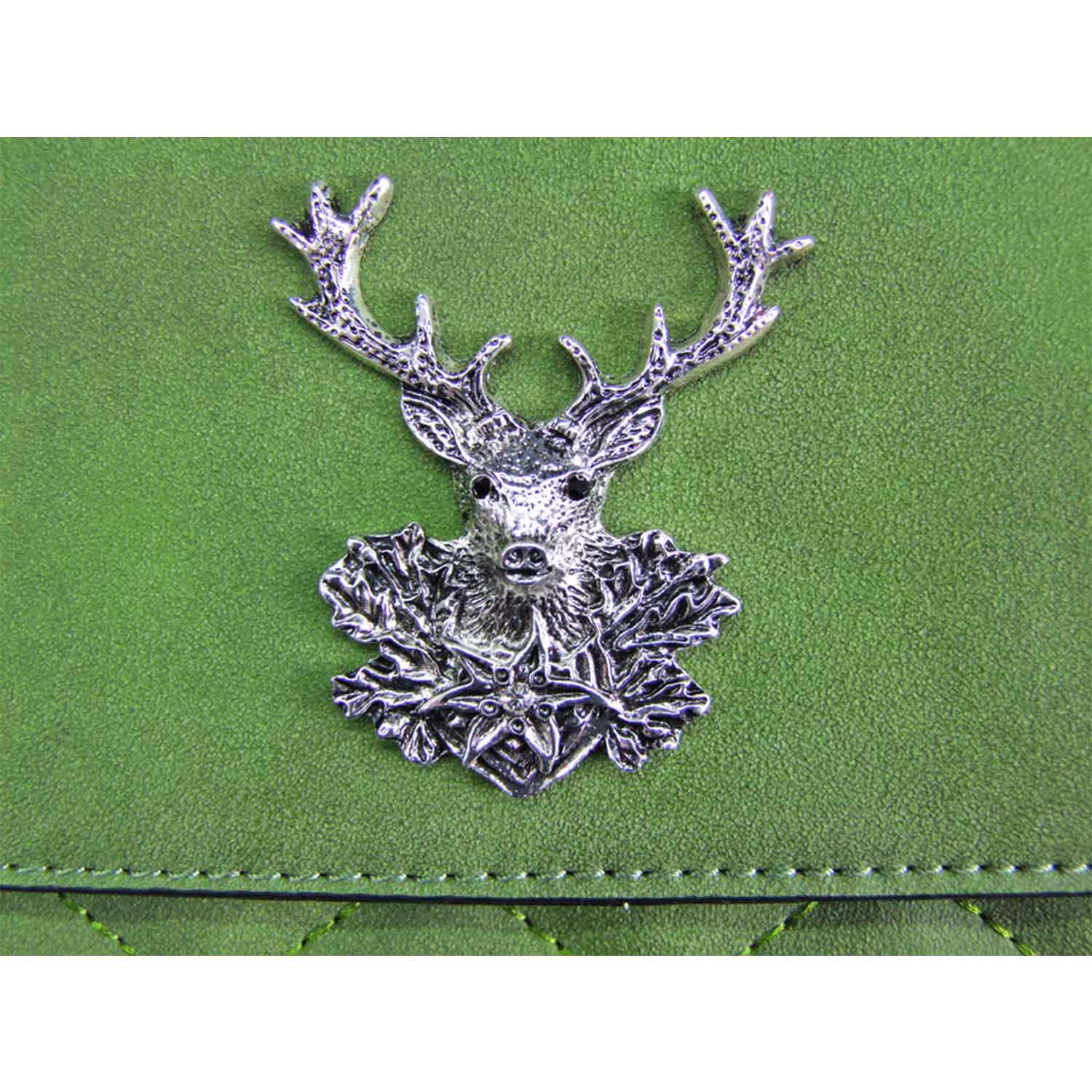 trachtenland-gesteppte-trachten-handtasche-anni-mit-hirsch-applikation-hellgr-n image 3