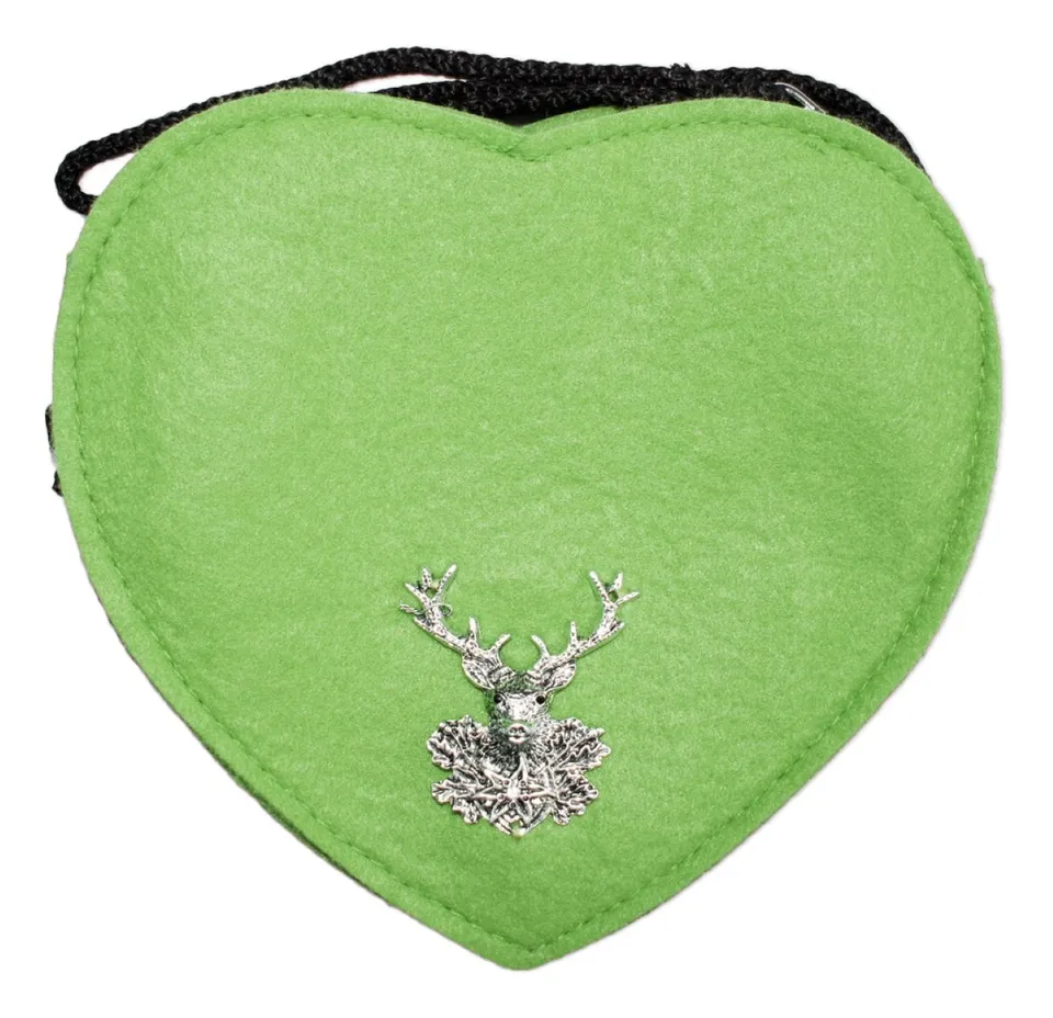 trachtenland-herz-trachten-handtasche-mit-hirsch-hellgr-n image 1