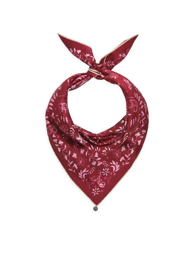 heimatgl-ck-trachtentuch-seide-floral-halstuch-rot-53x53-cm image 1