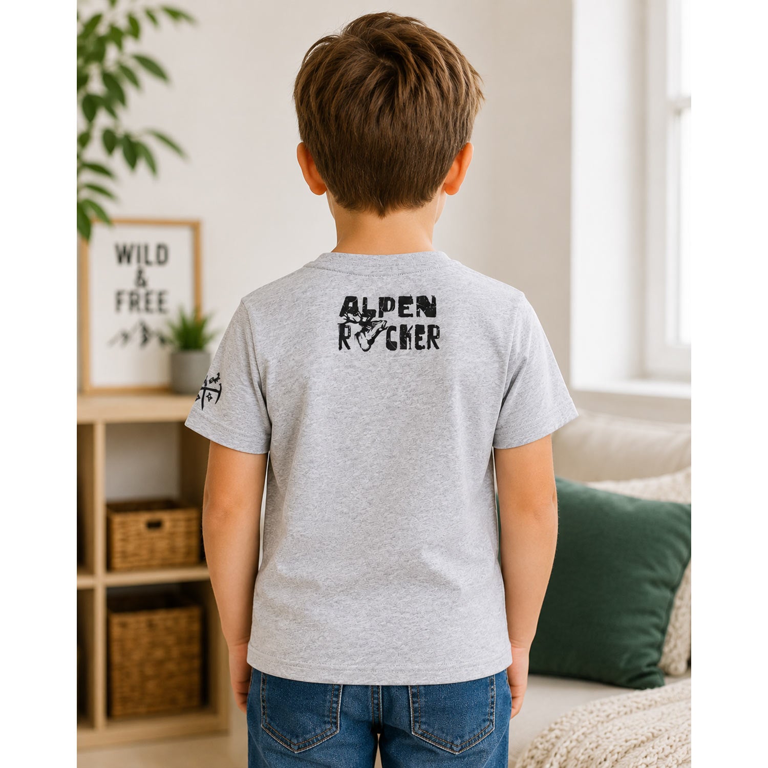 trachtenland-bondi-stay-wild-29908-jungen-t-shirt-grey-melange image 4