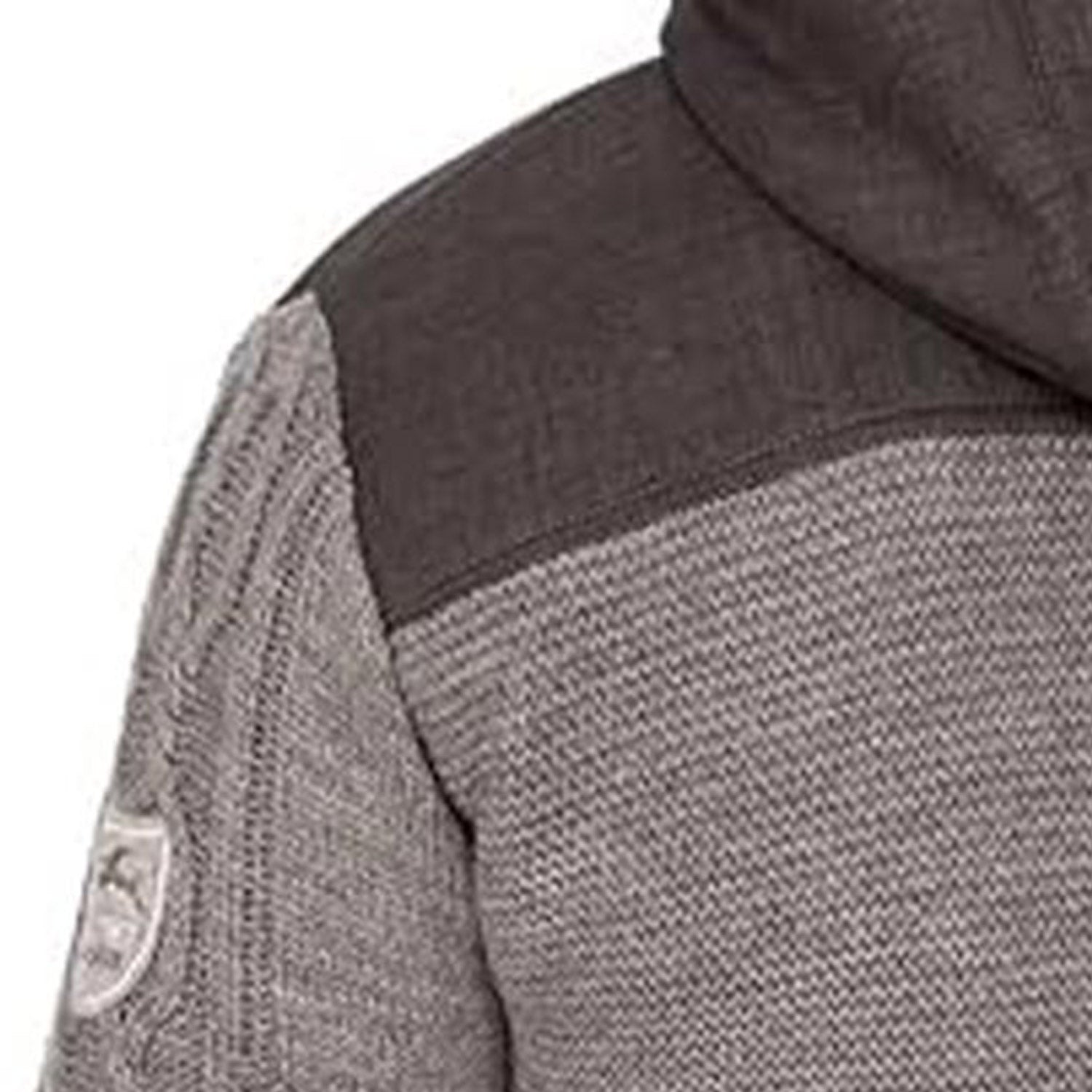 maddox-herren-trachten-strickjacke-bruneck-mit-kapuze-grau image 8
