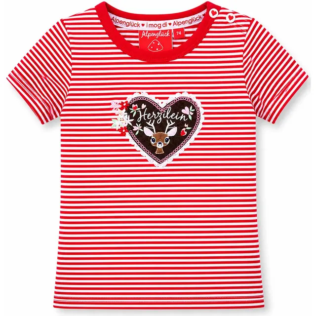trachtenland-bondi-m-dchen-t-shirt-herzilein-86981-rot-wei-geringelt image 1