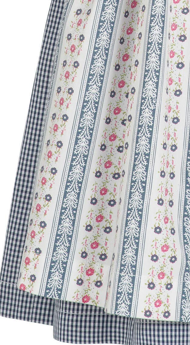 n-bler-kinderdirndl-tanja-3-teilig-blau-karo-punkt-blumen image 3