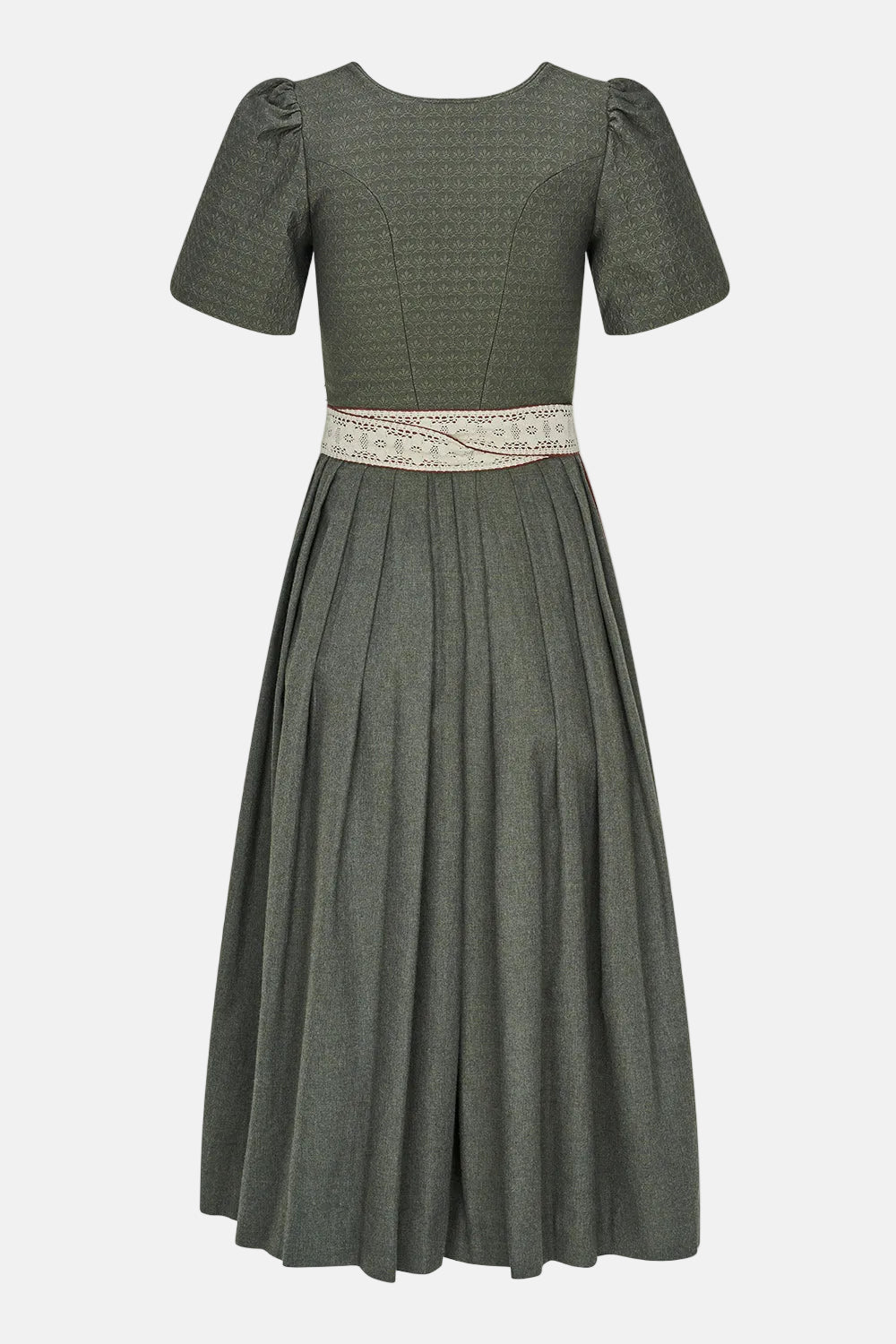 felicitas-dania-damen-dirndl-80cm-jacquard-mieder-oliv image 3