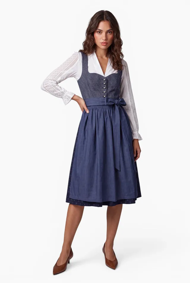felicitas-damen-dirndl-dasha-70-cm-herzausschnitt-mit-sch-rze image 1