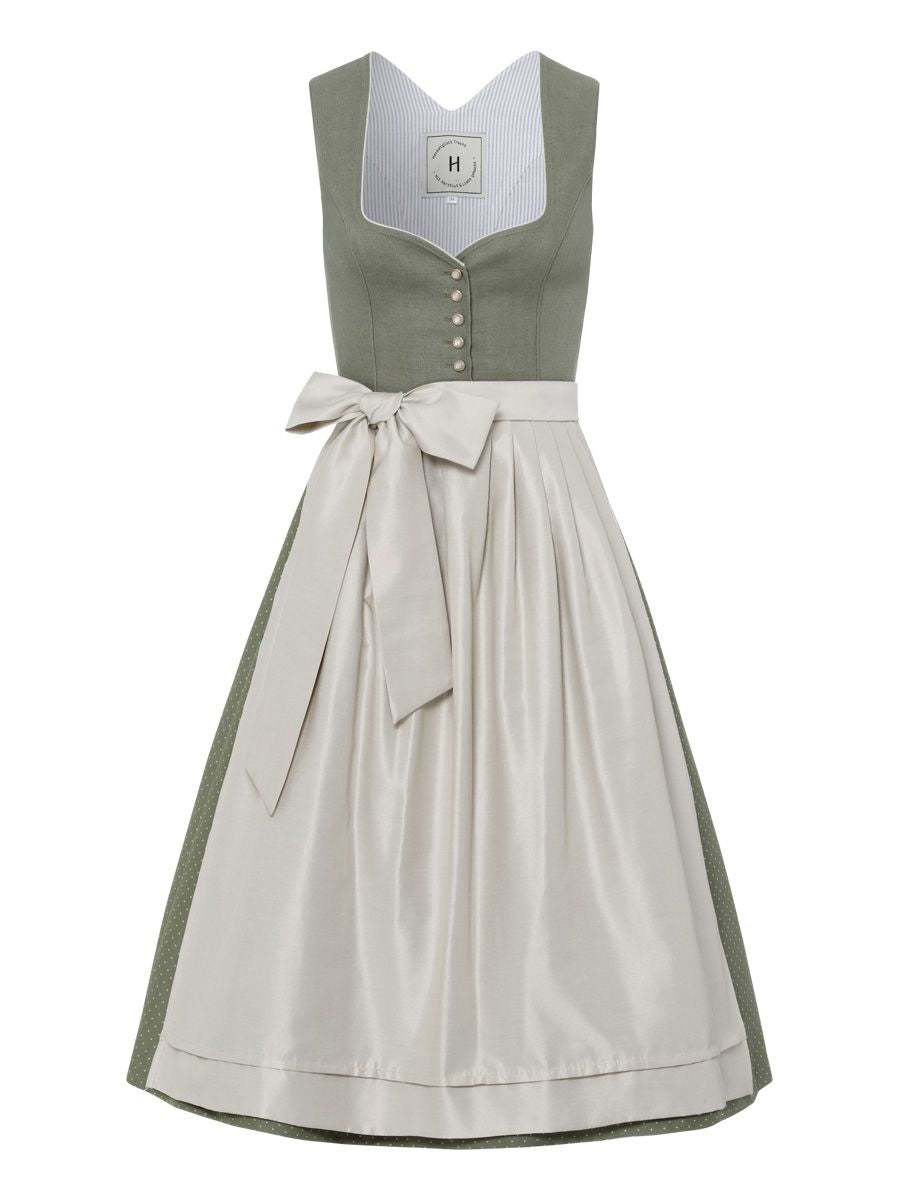 heimatgl-ck-dirndl-vivienne-salbei-leinen-herzausschnitt image 1