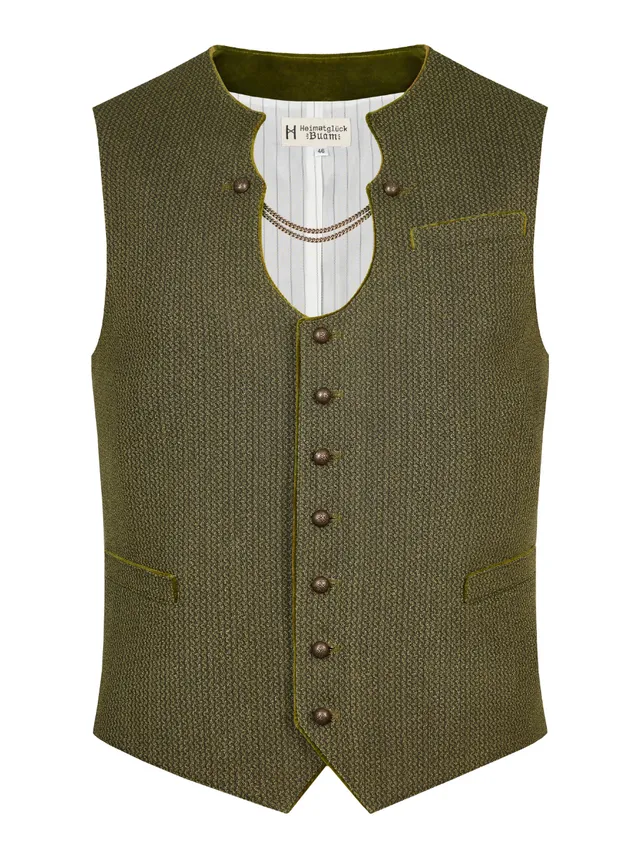 heimatgl-ck-weste-vitus-herren-ketterlweste-oliv-miesbacher-schnitt image 1