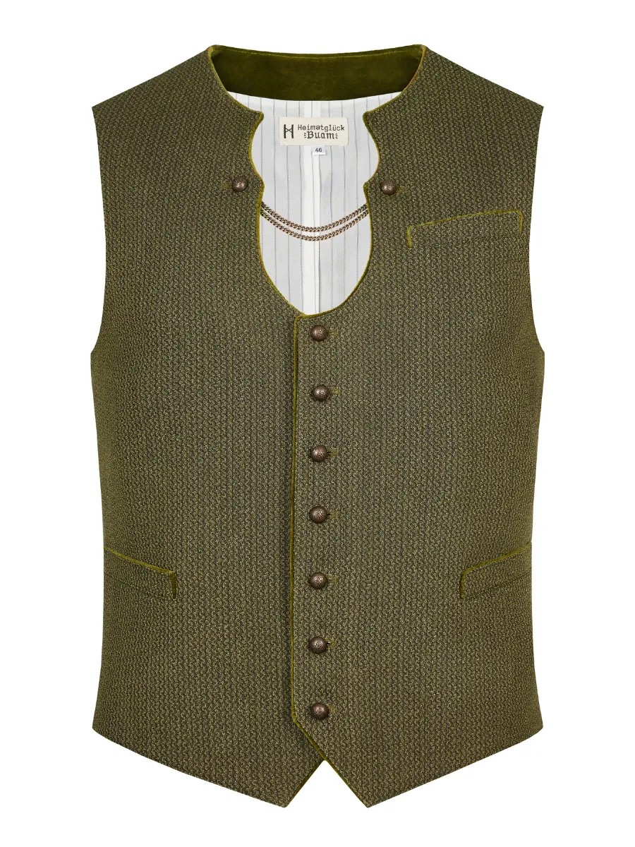 heimatgl-ck-weste-vitus-herren-ketterlweste-oliv-miesbacher-schnitt image 1