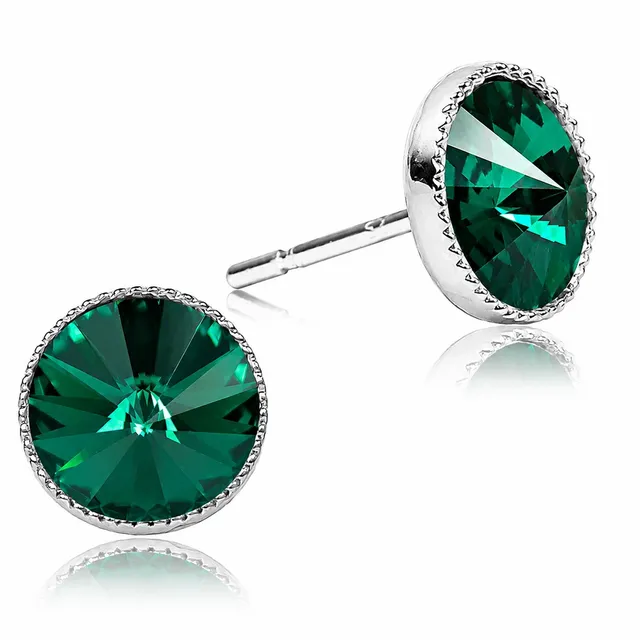 luisia-solit-r-ohrstecker-joy-mit-kristallen-von-swarovski-emerald image 1