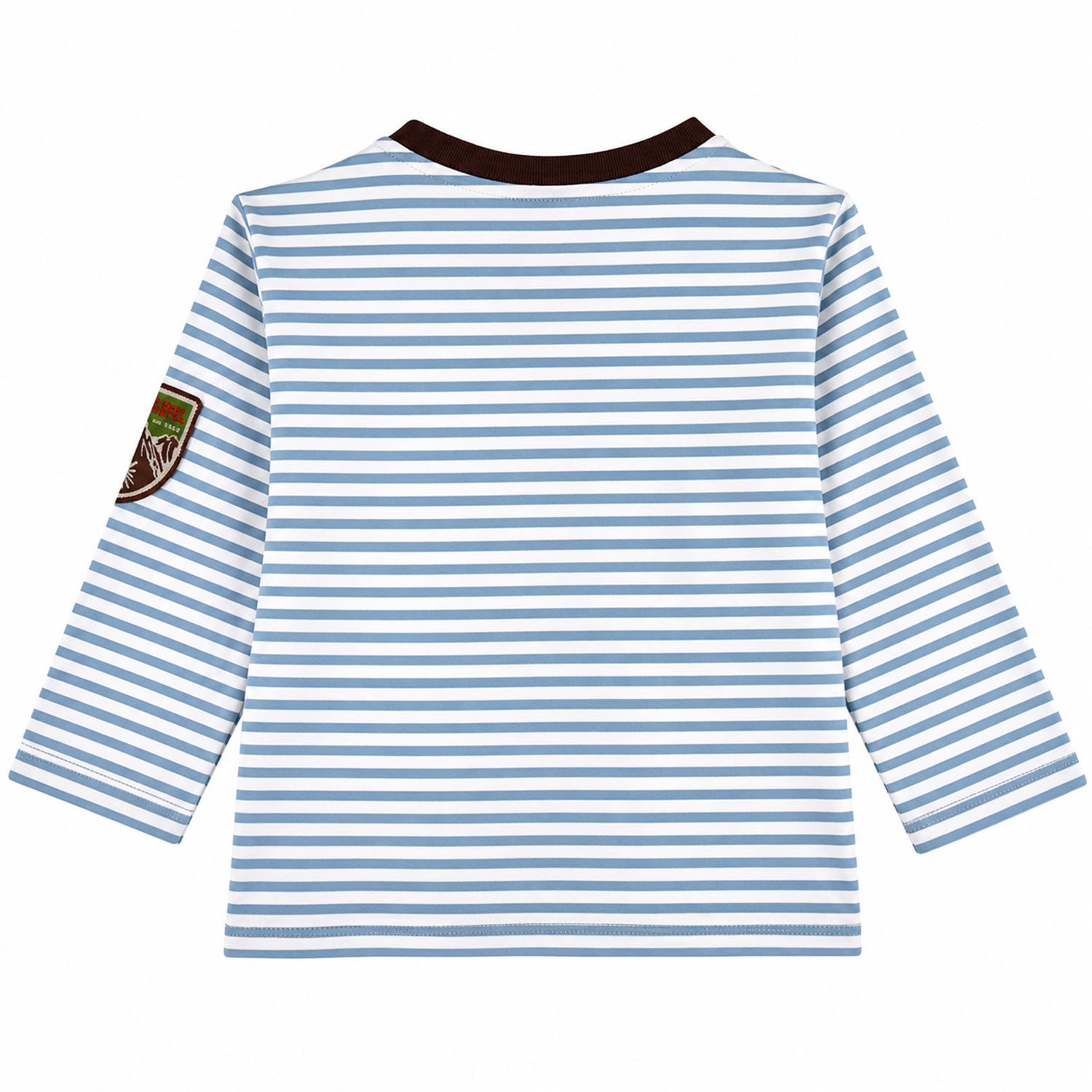 trachtenland-bondi-baby-langarmshirt-hirsch-91776-stripe-blue-offwhite image 2