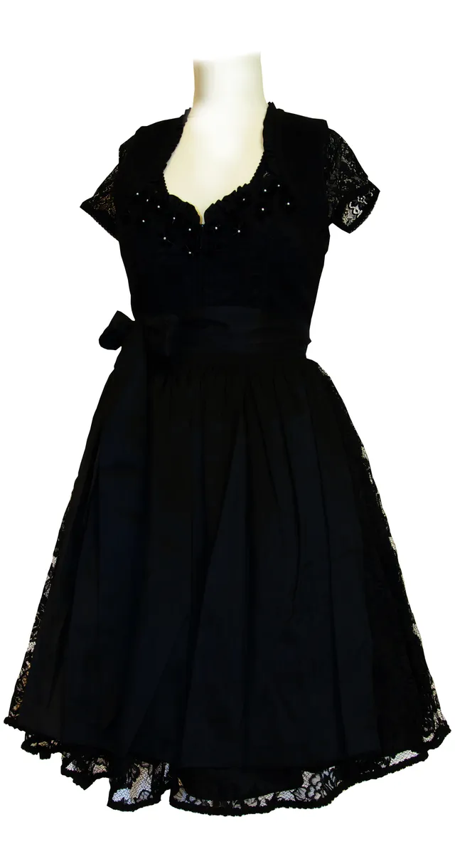 trachten-benkert-dombra-dirndl-schwarz-mit-spitzenrock image 1