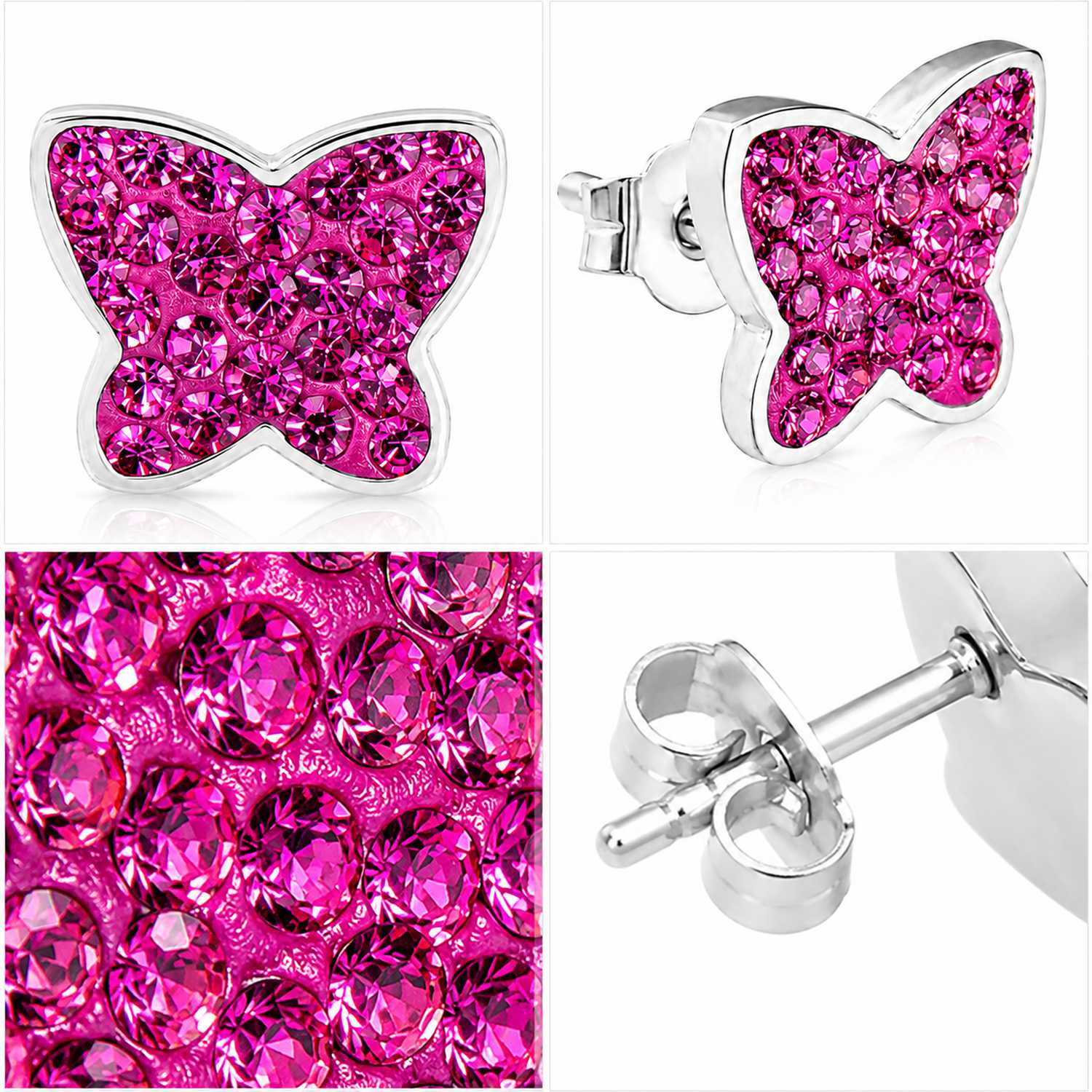 trachtenland-luisia-ohrringe-schmetterling-mit-swarovski-kristallen-pink image 7